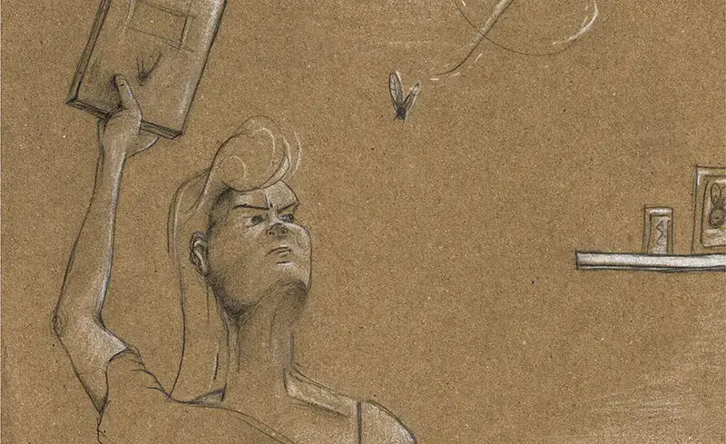 در حال مگس کشتن مگس عزیزم